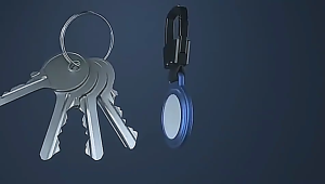 Magnetic Metal Airtag Protective Case Shockproof Hard Shell Case for Airtag Tracker with Key Chain Buckle Anti-Lost Case(1 Pack)