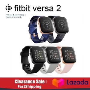 Fitbit Versa 2 Smart Watch / 24/7 Heart Rate & Sleep Monitor / Waterproof Fitness Tracker / Activity Band Clearance Sale