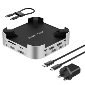 Acasis 40Gbps USB-C Docking Station|Dual M.2 NVMe SSD 16TB Max support USB-A Ports DP4K144Hz（Single）TF/SD For Mac Mini M4/M4Pro