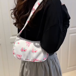 SEA YADOU ใหม่สไตล์ญี่ปุ่นสวยหวานกระเป๋าถือกระเป๋าสะพายกระเป๋าสี่เหลี่ยมเล็กสบายๆแฟชั่นกระเป๋าใต้วงแขนลำลองทุกคู่