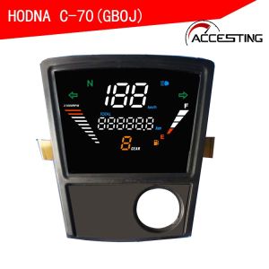 Motorcycle gobj LED Digital Meter RPM Assy For Honda C70(GBOJ) GBO-J Speedometer Odometer