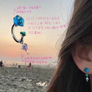 ต่างหูเงินไททาเนียมแบบมีหูกระต่ายระเบิดสำหรับผู้หญิง ต่างหูแบบใหม่ปี 2024 ดีไซน์หรูหรา เครื่องประดับหูแบบมีกระดูกหู