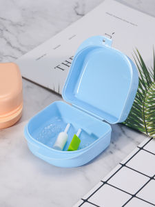 Portable Dental Appliance Storage Box Orthodontic Correction False Teeth Retainer Child Storage Tooth Box Orthodontics Organizer