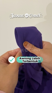 Tudung Sekolah Unit Beruniform Awning Scuba Lycra Korea By Tudung Si Comel