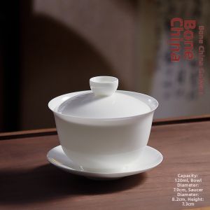 MIANXIAOCHENG | Custom Logo White Bone China Teaware Set
