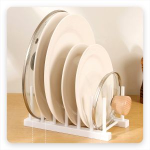 Dish Drying Rack Countertop Plate Holder Kitchen Organizer White Plastic Drainer Stand Colander Bowl Produce Washing Basket