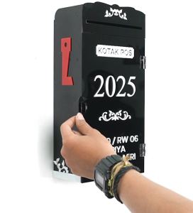 Nomor Rumah Akrilik Model Kotak Pos KP-02