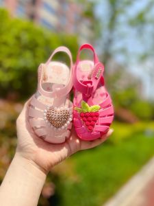 Zaxy Em Bé Dép La Mã Dành Cho Nữ Thoáng Khí Mềm Dệt Đáy Chống Trơn Trượt Giày Trẻ Mới Biết Đi Giày Thể Thao Phong Cách Công Chúa Velcro Closure Giày Mùa Hè