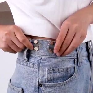 Set 3 Nút Ghim Cài Quần Váy Ngọc Trai Kim Cương Cao Cấp – Chống Tuột Cố Định Cạp Không Cần May