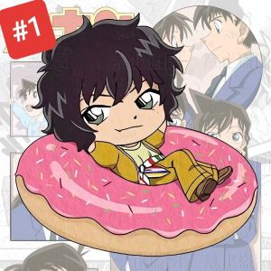 侦探柯南卡通亚克力胸针Diy书包背包帽子笔盒服饰挂件 可爱儿童别针 Conan Children Brooch Badge Pin Deco Hat School Pencil Bag Kerongsang Budak Hiasan Topi Gift for Kids XZ87