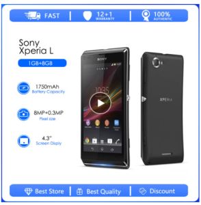 Sony Xperia L C2105 โทรศัพท์มือถือ 3G 4.3 8GB ROM ถุง Android