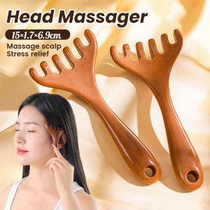 Ellebreen 6-Claws Head Massager Meridian Dredging Head Scalp Massager Scraper Massage Comb