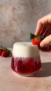 DELISOGA Color pink water glass cocktail glass juice cup milkcup teacup (1PC/6PCS) CB ES7018-2P❣️