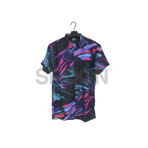 KEMEJA PRIA FULL PRINT/SPOON/MOTIF HITAM COLOURFULL