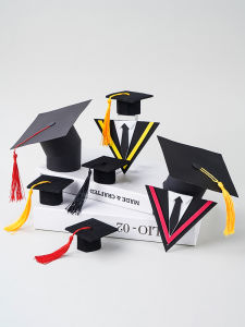 Graduation Season Tassel Cap Decoration Bachelors Gown High School Exam Graduation Ceremony Doctoral Hat Accessories