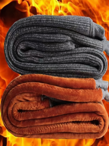 Thickened Camel down Mens Warm Pants High Waist Winter Fleece Lined Cotton Trousers Loose Fit Elderly Peoples Pantyhose