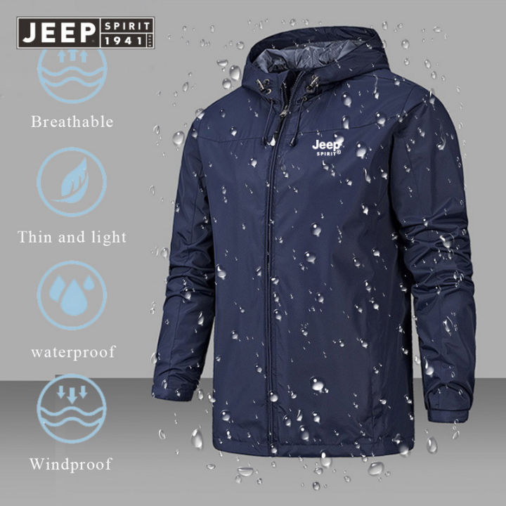 JEEP SPIRIT 2022 New Outdoor Hiking Raincoat Waterproof