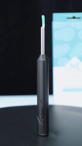 Smart Wireless Visual Ear Pick Visual Ear Pick with Mini Camera Earwax Removal Visual Ear Mouth and Nose Otoscope for Baby Adult Otoscope Endoscope Camera for Android IOS Ear Picking Tool Otoskop Pintar 耳镜