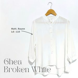 Kemeja Wanita Model Terbaru Basic Atasan Motif Ghea Blouse