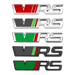 Skoda Rapid Crystal RS Metal Grille Badge VRS Fender Side Mark Car Sticker Body Decal Customizable Auto Accessories