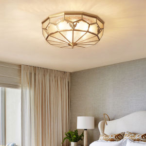 MINGRU | Copper Ceiling Light Round