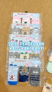 [RANDOM] 3in1 Kaos Kaki Bayi 0-6 Bulan KKA-504 KKA-505 Baby Sock Sarung kaki Bayi Perempuan Laki Laki Baru Lahir Motif Karakter Lucu Pelindung Kaki bayi Kaos Kaki Bayi Cewek Cowok