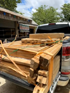 วงกบหน้างต่างไม้สักขนาด 120×110 หนา 4×1.5