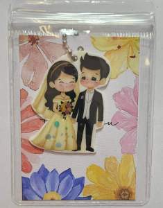 ของชำร่วยงานแต่ง3ชิ้น แฮนด์เมด 100%พวงกุญแจน่ารักๆ สำหรับใช้แจกในงานพิธีแต่งงาน