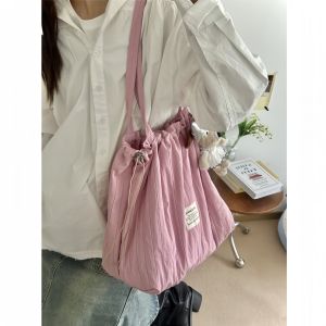 กระเป๋าสะพายไหล่ผ้าใบความจุขนาดใหญ่สำหรับผู้หญิง ฤดูใบไม้ร่วง/ฤดูหนาว กระเป๋าถือแบบลำลองสำหรับเดินทางและไปโรงเรียน สไตล์ลำลอง กระเป๋าสะพายข้างสำหรับเดินทางที่อเนกประสงค์
