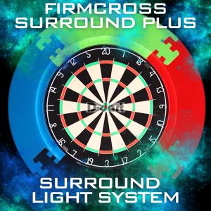 FIRMCROSS DARTBOARD SURROUND - LED SURROUND PLUS EVA DART BOARD SURROUND WITH LIGHT SYSTEM (SURROUND PAPAN DART)