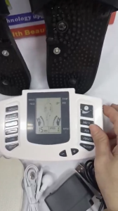 1 Máy Chủ Massage 309A Tặng Kèm 4 Miếng Dán + Dép Châm Cứu Bấm Huyệt Xung Điện Toàn Thân Đa Năng PVN7255