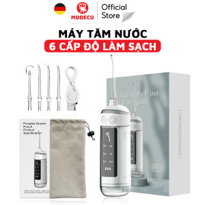 Máy Tăm Nước Cao Cấp Modeco Mẫu Mới 2023 Với 6 Cấp Độ Làm Sạch Nhỏ Gọn Tiện Mang Đi Du Lịch - Bảo Hành 6 Tháng