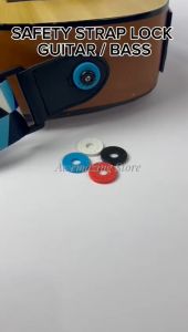 Strap Lock Gitar Karet / Pengunci Safety Lock Strap Gitar Anti Slip / Safety Strap Lock