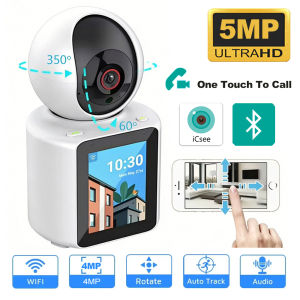5MP Baby Monitor Camera WiFi Indoor Security Cam Auto Tracking PTZ Wireless CCTV Two-Way Video Call Night Vision for Home ICSEE