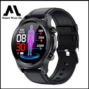 E400 Smart Watch Blood Glucose Blood Oxygen Monitoring HD Touch Screen Bluetooth Call Smartwatch  Heart Rate ECG Body Temperature Monitoring Waterproof Fitness Tracker For Android And IOS