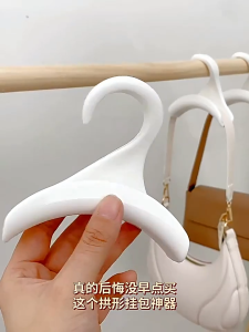 PaulWeekend ราวแขวนแบบตะขอโค้งสไตล์ญี่ปุ่นสำหรับกระเป๋าหมวกผ้าพันคอและเครื่องประดับ-ที่จัดเก็บติดผนังพลาสติกน้ำหนักเบา