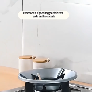 TATAKAN KOMPOR GAS ANTI ANGIN BULAT / NAMPAN DUDUKAN KAKI KOMPOR GAS