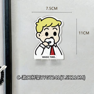 Kệ Đựng Chổi Đánh Răng Hình Chú Chó Dễ Thương Treo Tường Không Cần Đục Lỗ Kệ Đựng Đồ Phòng Tắm Sáng Tạo Cho Cặp Đôi