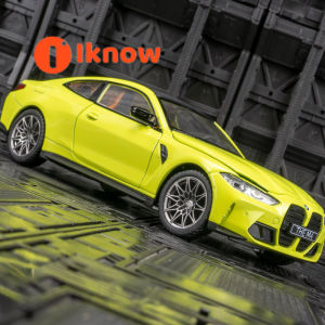 Tôi biết xe hơi mô hình mô hình mô phỏng bằng hợp kim 68280k BMW M4 màn hình sưu tập đồ chơi lái âm thanh và ánh sáng trẻ em.