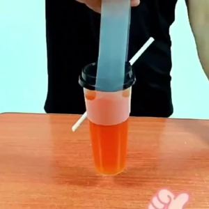 100 Cái Túi Nhựa Trong Suốt Hình Chữ T Dùng Một Lần Đóng Gói Ly Đơn Cho Trà Sữa Cà Phê Đồ Uống Đồ Dùng Tiệc Tùng