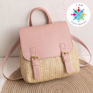 Square Straw Bag Perfect For Summer With Various Designs Available
