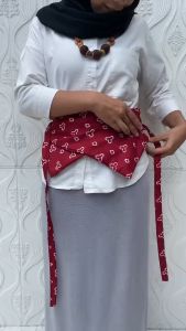 Bayar Di tempat Obi Belt Ikat Pinggang Wanita Motif Batik Sabuk Kain Kondangan Aesthetic Korean Style Obi Belt Kebaya Modern Jumputan Songket