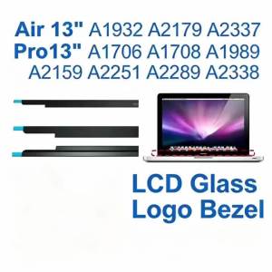 New Laptop For MacBook Pro Air A1932 A2179 A2251 A2289 A2337 A2338 Grey Silver LCD Screen Glass Trim Logo Bezel Front Cover