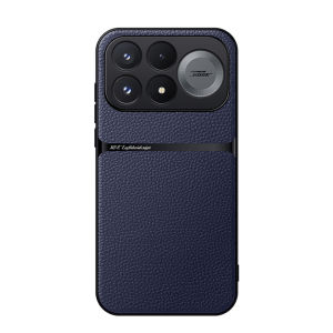 For POCO F9 Ultra F9 Pro F8 Case Business PU Leather Litchi Splicing Shockproof Camera Frame Anti Scratch Shell X8 Pro Max Cover