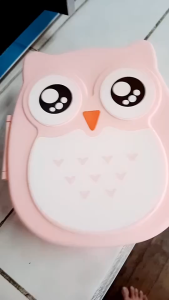 Owl Shape Lunch Box Plastic Food Storage Container Portable Bento Box