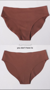 Herah Ultra Thin Bikini Seamless Panty Free Cut Edge Thick Fabric Plus Size Women 3pcs 5pcs