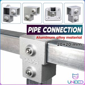Need Aluminum Alloy Square Tube Pipe Connector Tube Pipe Fitting Accessories with Screw 25x25mm