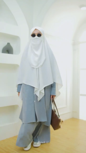Ziyah.id | Kayla One Set Terbaru Abaya Setelan Set Rok Casual Stylish
