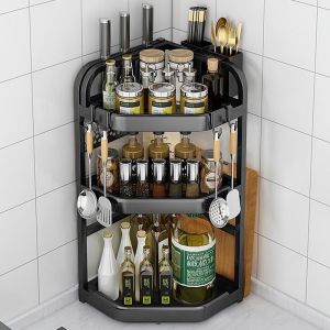 Multifunctional Kitchen Spice Rack Wall Mount-Free