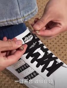 No Tie Press Lock Shoelaces Without Ties Kids Adult Multicolor Elastic Sneaker Laces 8MM Widened Flat for Shoes Accessories 懒人鞋带